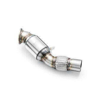 Downpipe BMW F20, F21 LCI 120i, 125i B48 + CATALYST : Emission standard - Euro 4, Capacity - 100 cpsi