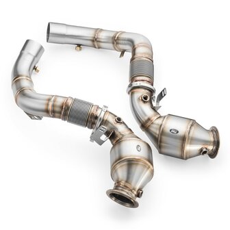 Downpipe BMW M8 F91 + CATALYST HJS 300 cpsi EURO 6